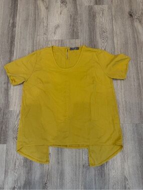 Grey Violet XL Mustard Yellow 100% Lyocell High Low Tunic Made Italy